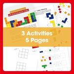 Edx Education – 3x3 Grid Challenge with Linking Cubes – Product Lifestyle Image