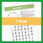 Edx Education – Board Games Count Back -1 Grade 1 – Product Lifestyle Image