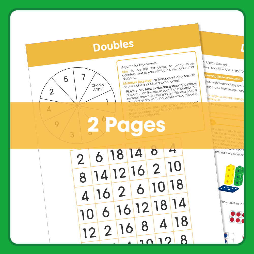 Edx Education – Board Games Doubles Grade 1 to 3 – Product Lifestyle Image
