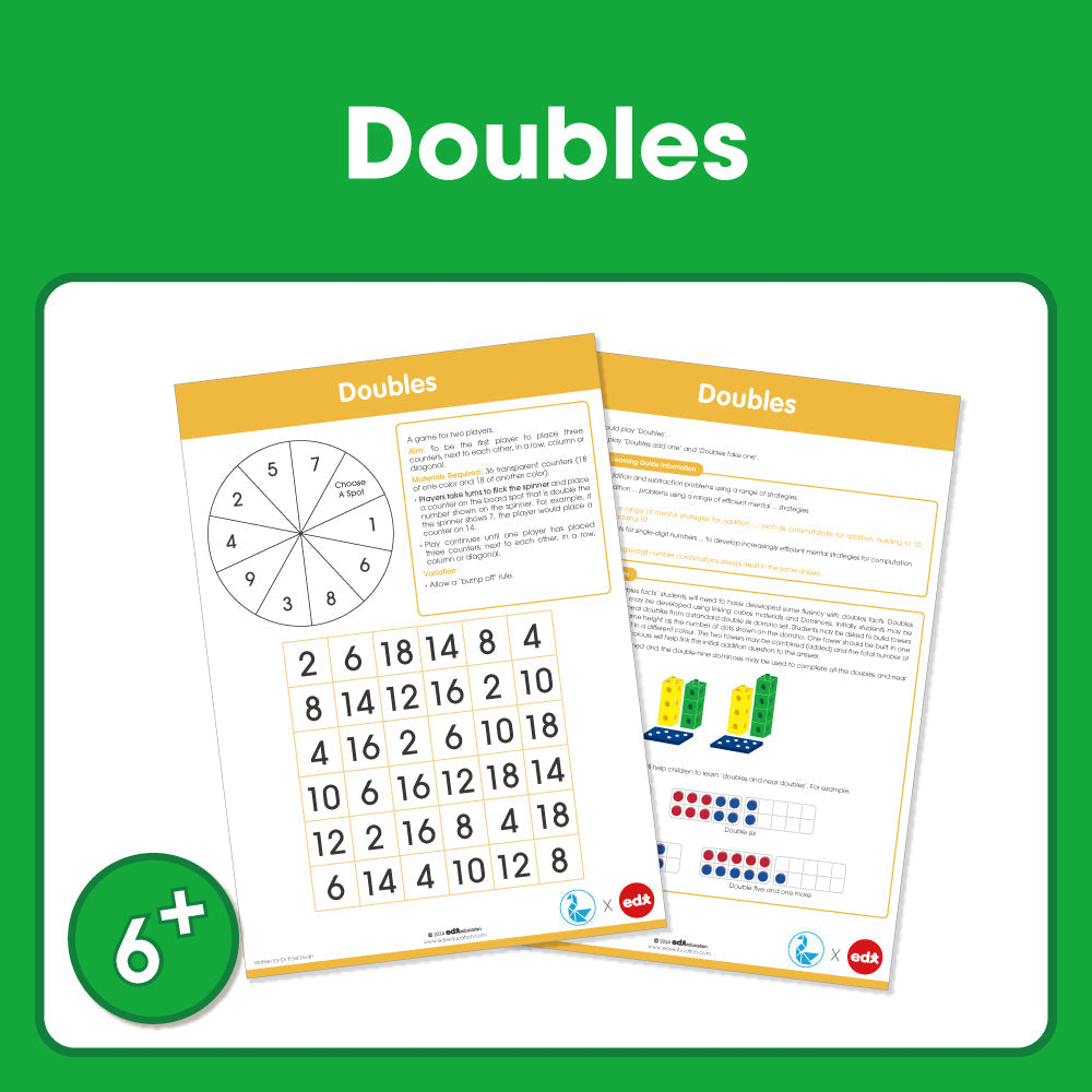 Edx Education – Board Games Doubles Grade 1 to 3 – Product Main Image