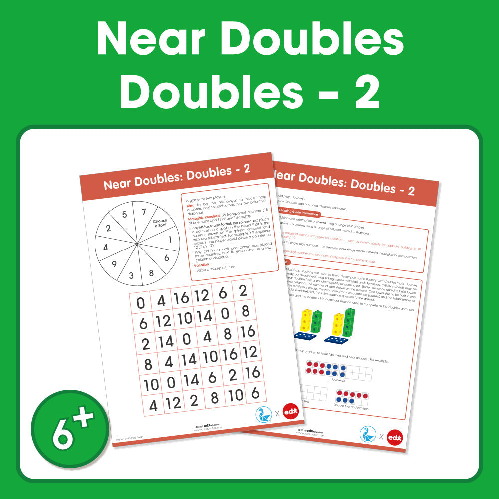 Edx Education – Board Games Near Doubles -2 Grade 1 to 3 – Product Main Image
