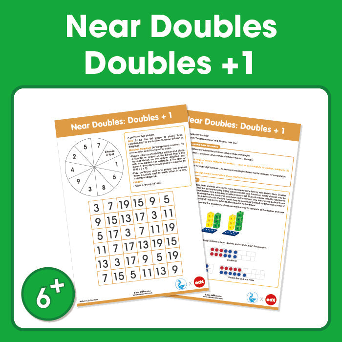 Edx Education – Board Games Near Doubles +1 Grade 1 to 3 – Product Main Image