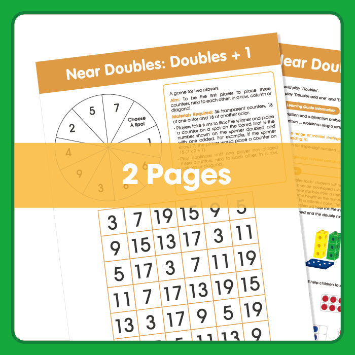 Edx Education – Board Games Near Doubles +1 Grade 1 to 3 – Product Lifestyle Image