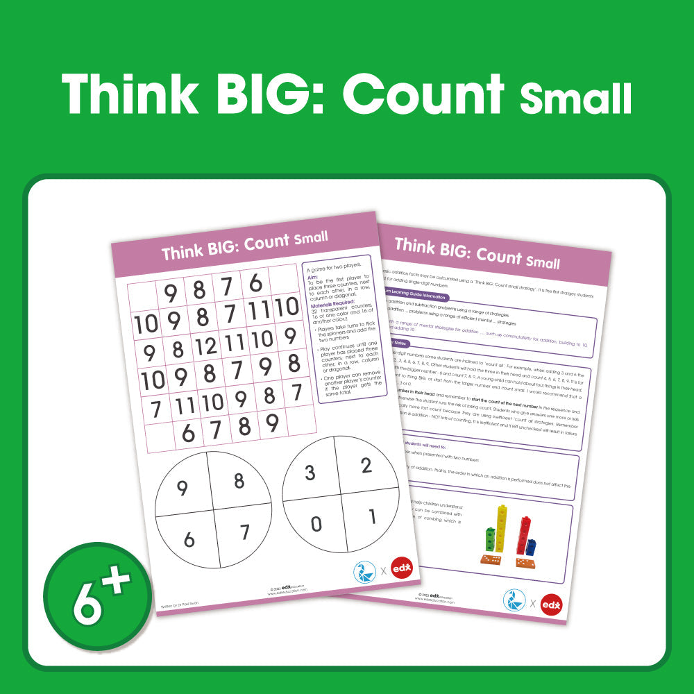Edx Education – Board Games Think Big Count Small – Product Main Image