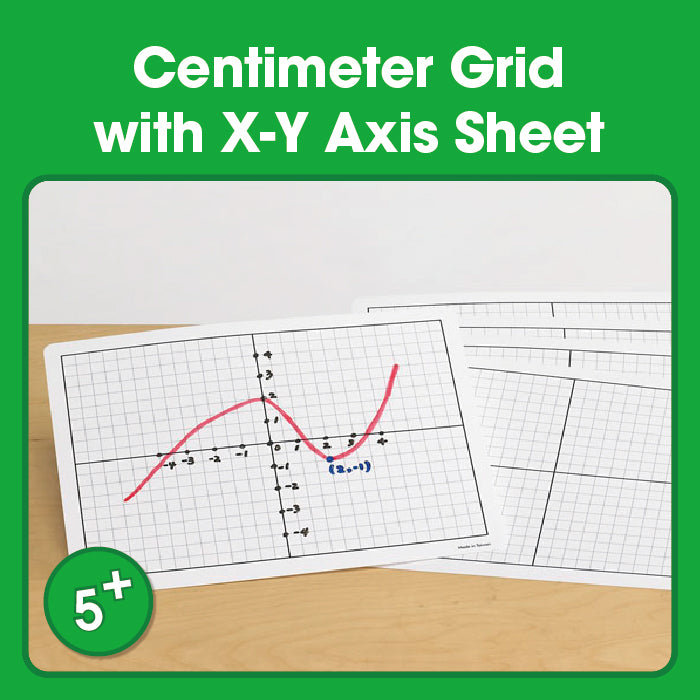 Edx Education – Downloadable Centimeter Grid with X-Y Axis – Product Main Image