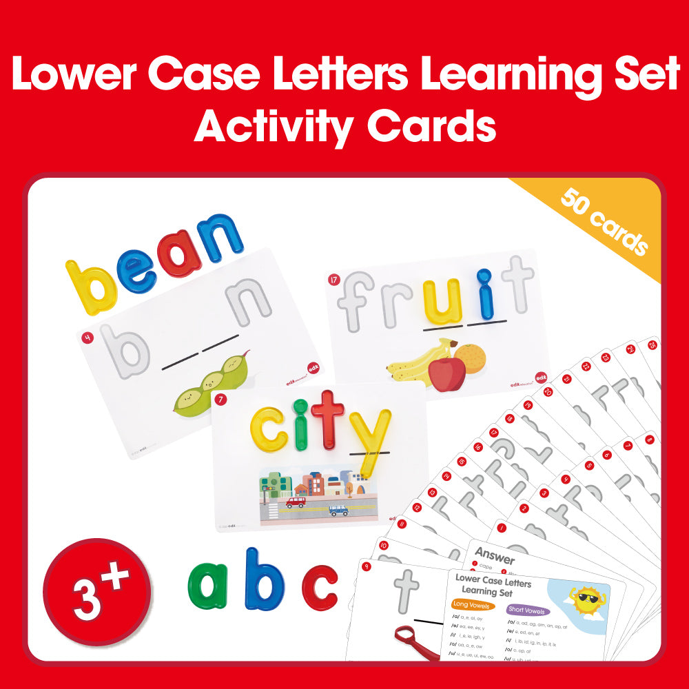 Edx Education Downloadable Lower Case Letters Learning Set - 50 cards