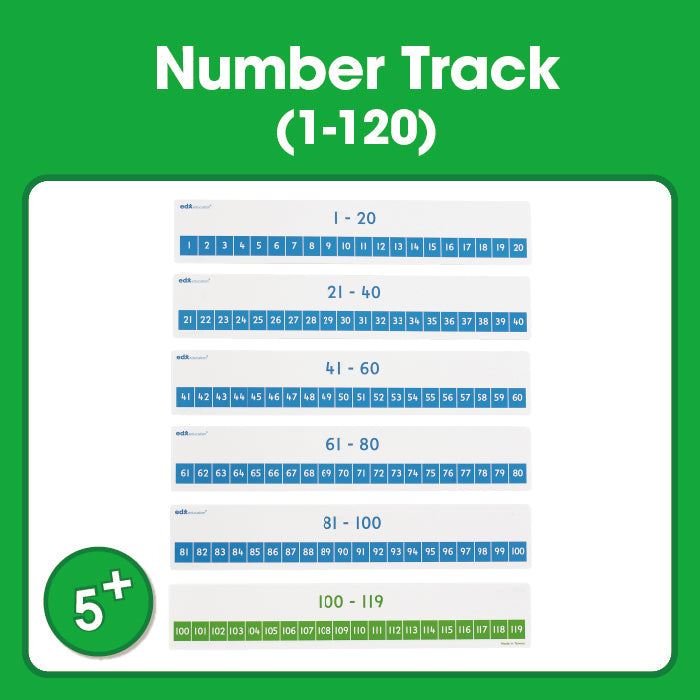 Edx Education – Downloadable Number Track 1-120 – Product Main Image