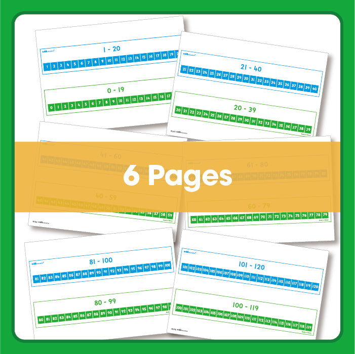 Edx Education – Downloadable Number Track 1-120 – Product Lifestyle Image