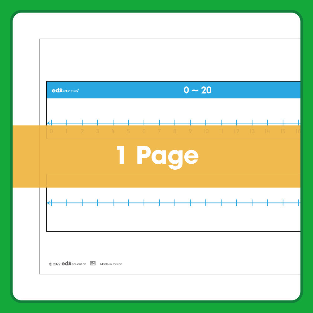 Edx Education – Downloadable Number Lines 0-20 – Product Lifestyle Image