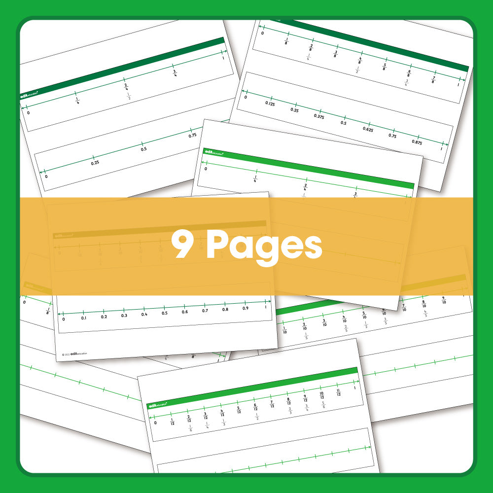 Edx Education – Downloadable Number Lines Fractions – Product Lifestyle Image