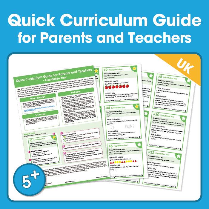 Edx Education – Reception Foundation Year Simplified UK Curriculum Guide – Product Main Image