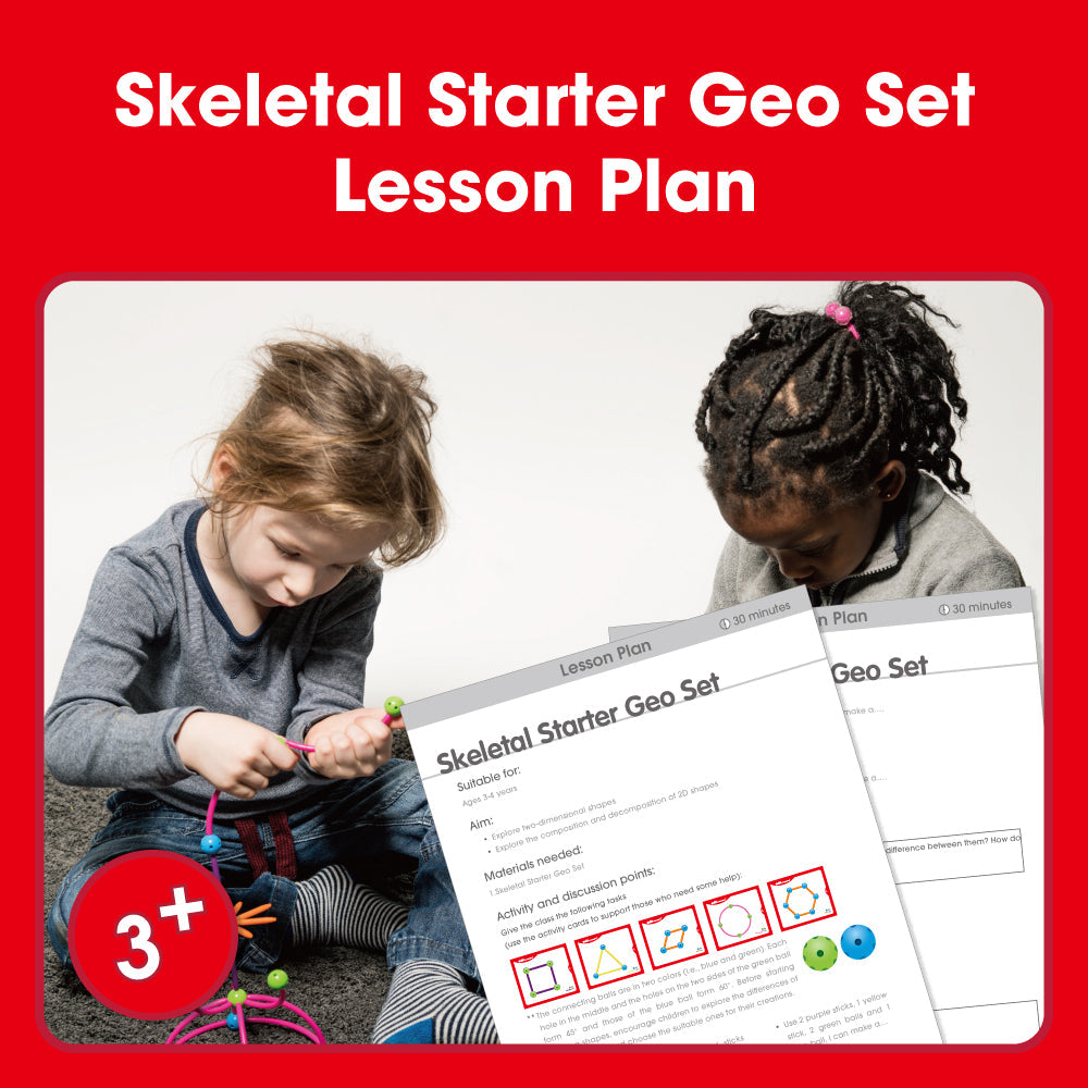 Edx Education – Skeletal Starter Geo Set Lesson Plan 3-4 Year Olds – Product Main Image