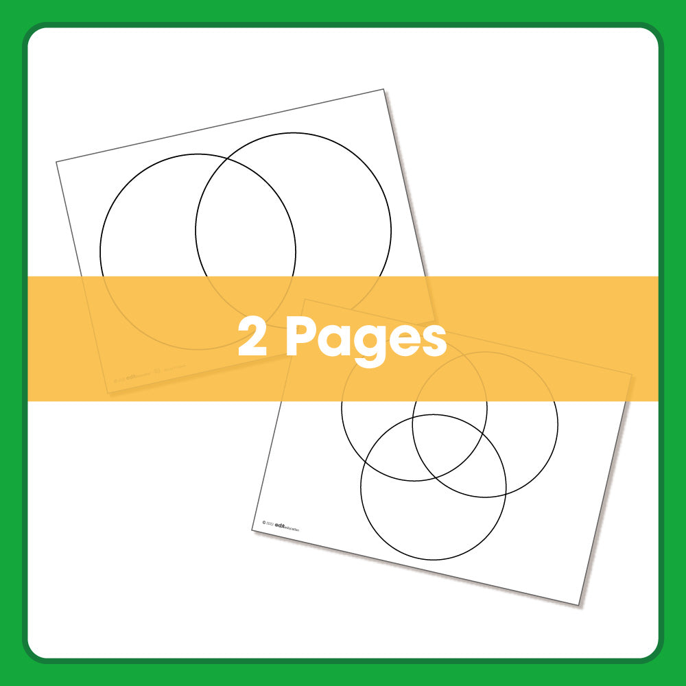 Edx Education – Downloadable Venn Diagram Sheet – Product Lifestyle Image