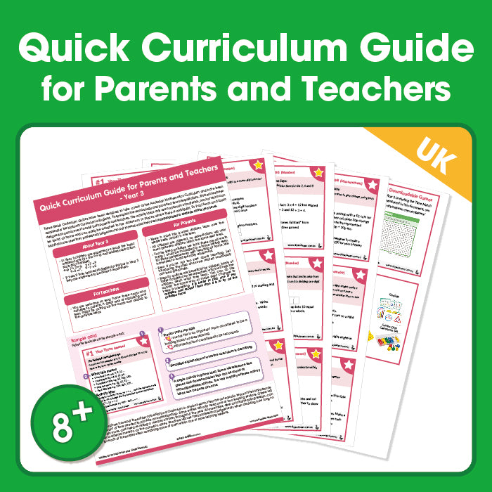 Edx Education – Home Learning Quick Curriculum Guide Grade 3 UK – Product Main Image