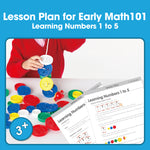 Edx Education – Lesson Plan for Early Math101 Learning Numbers 1 to 5 3-4 Yrs – Product Main Image
