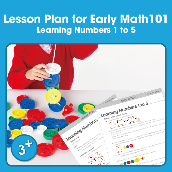 Edx Education – Lesson Plan for Early Math101 Learning Numbers 1 to 5 3-4 Yrs – Product Main Image