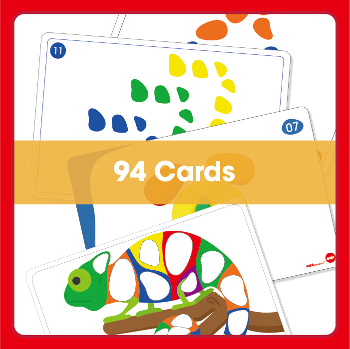 Edx Education – Downloadable Rainbow Pebbles Activity Cards 94 Cards English – Product Lifestyle Image