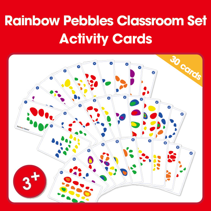 Edx Education – Downloadable Rainbow Pebbles Activity Cards 30 Cards English – Product Main Image
