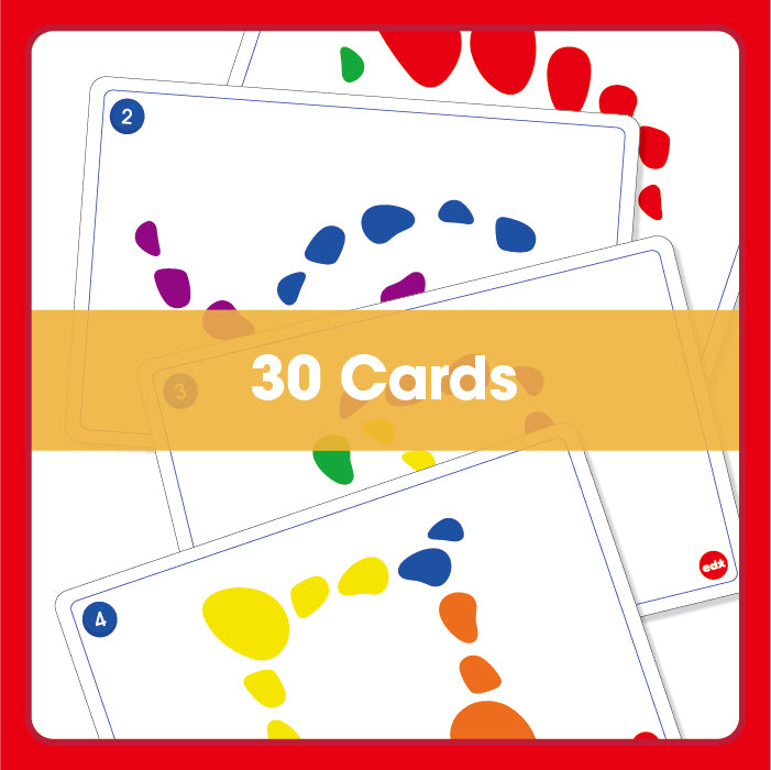 Edx Education – Downloadable Rainbow Pebbles Activity Cards 30 Cards English – Product Lifestyle Image