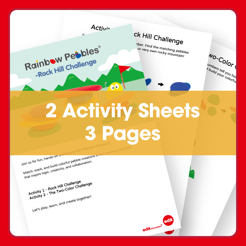 Edx Education – Downloadable Rainbow Pebbles Rock Hill Challenge – Product Lifestyle Image