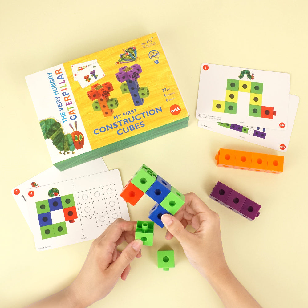 Edx Education – The Very Hungry Caterpillar™ My First Construction Cubes – TVHC04 – Product Lifestyle Image