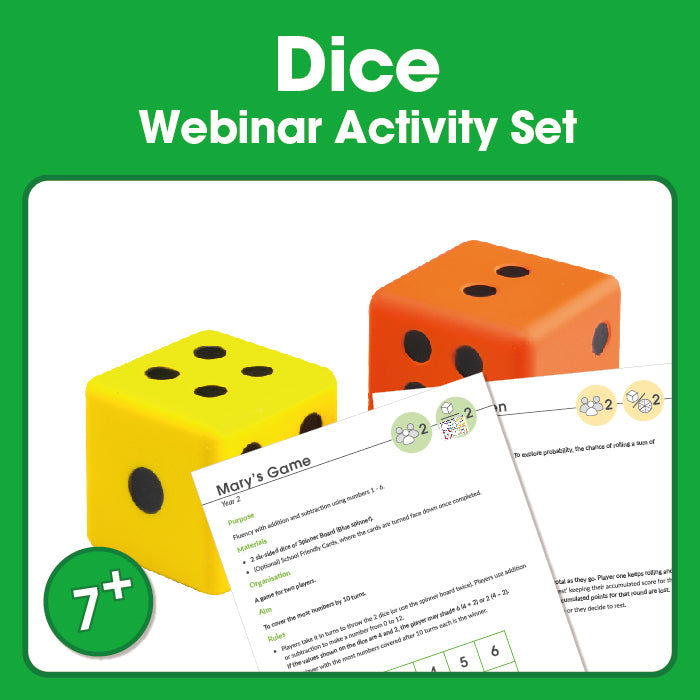 Edx Education – Dice Webinar Activity Set – Product Main Image