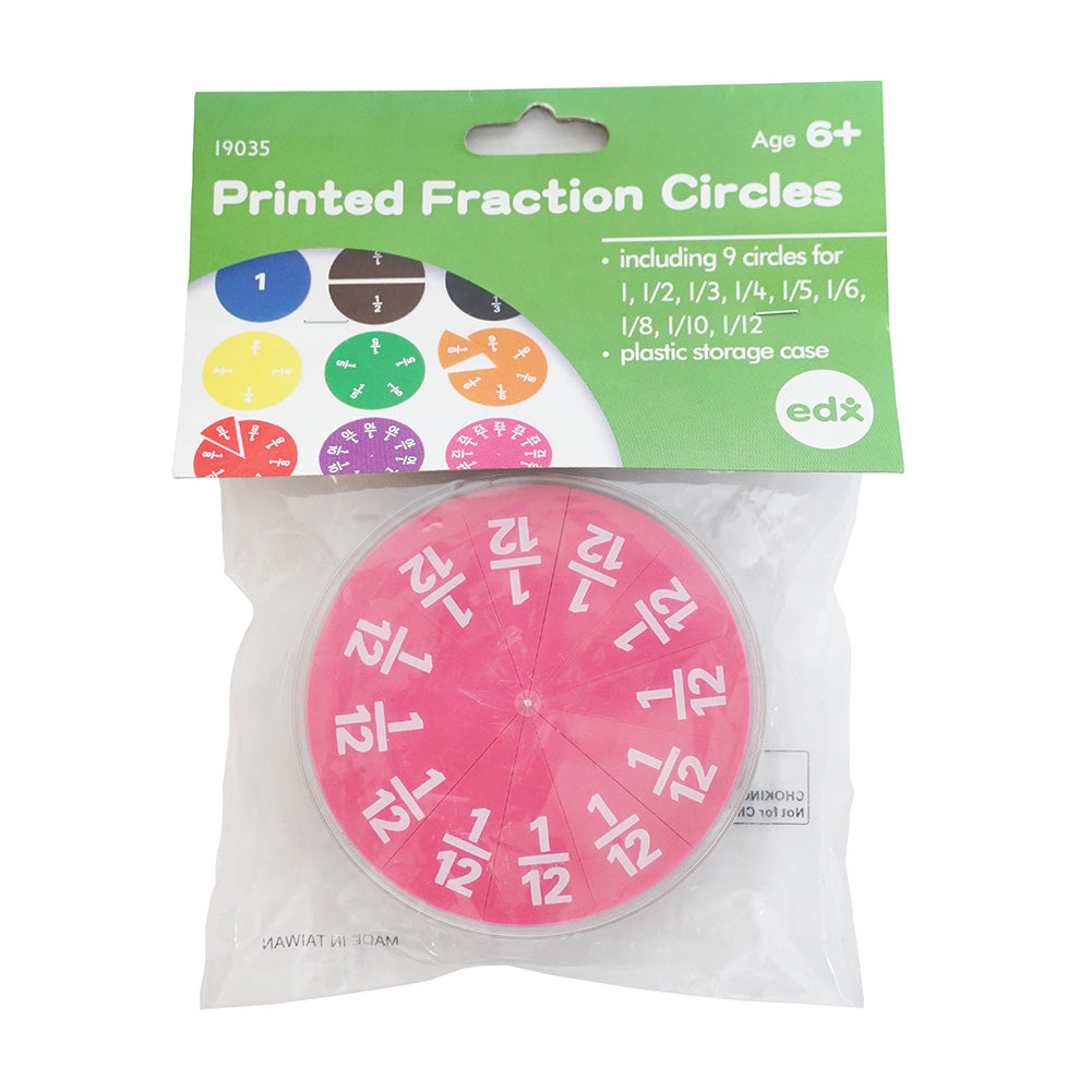 Edx Education – Printed Fraction Circles – Product Lifestyle Image