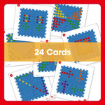 Edx Education – Downloadable Geo Pegs Activity Set Activity Cards 24 Cards – Product Lifestyle Image