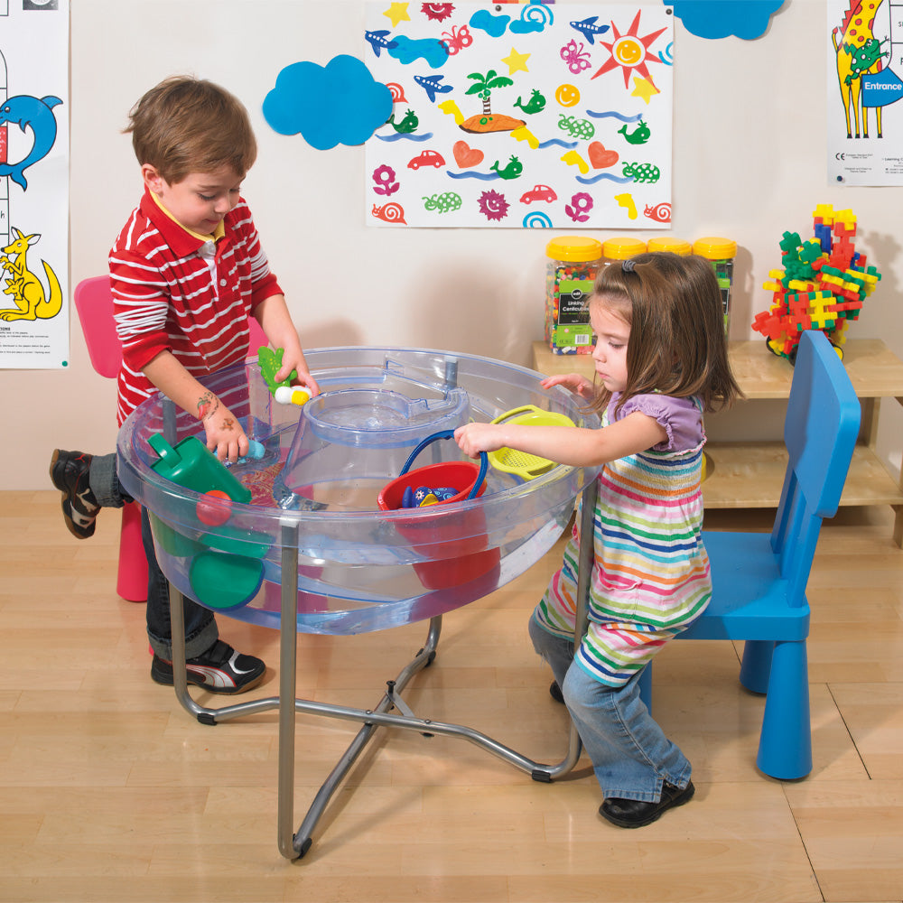 Edx Education – Circular Sand and Water Tray – Product Lifestyle Image
