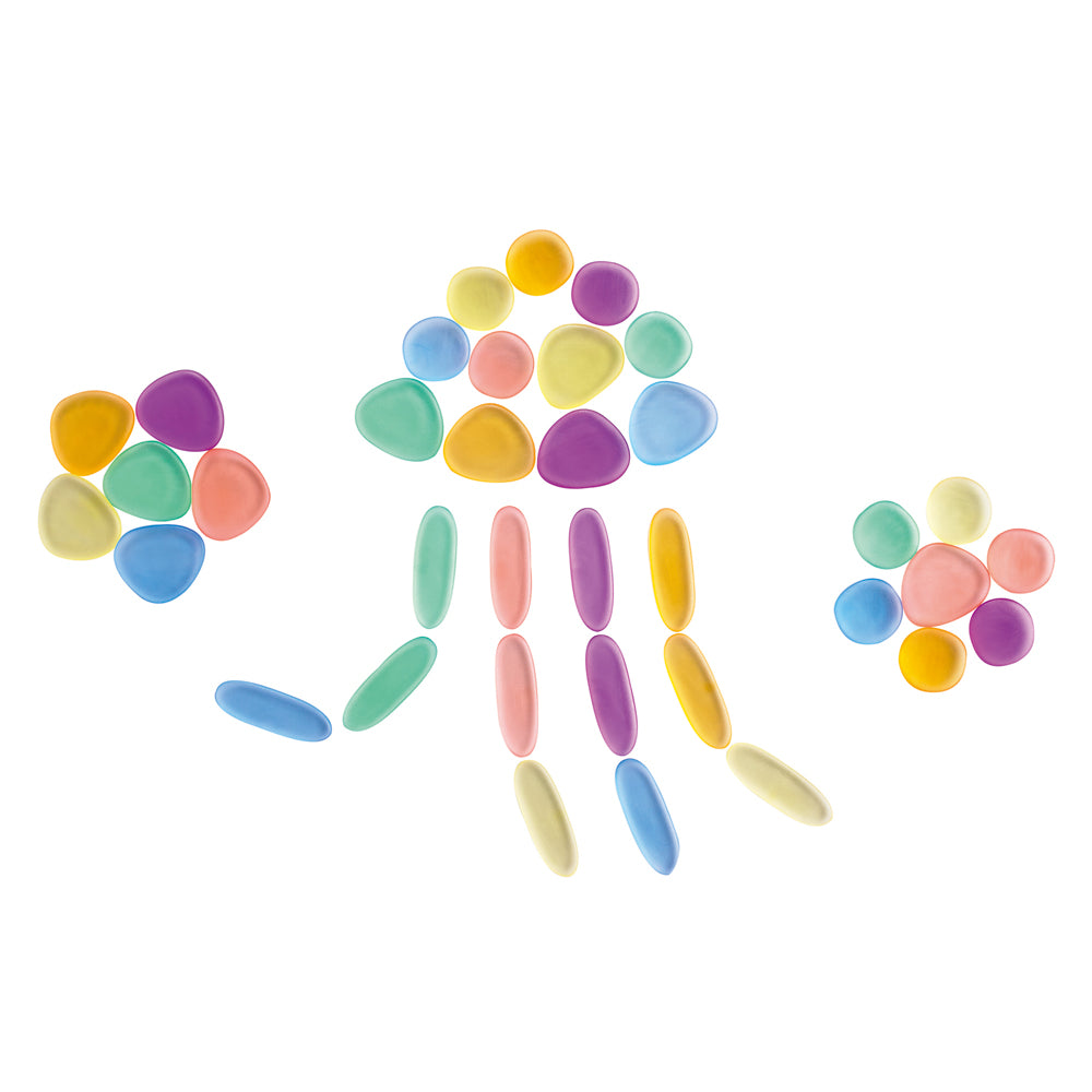 Edx Education – Translucent Junior Rainbow Pebbles® – Product Main Image