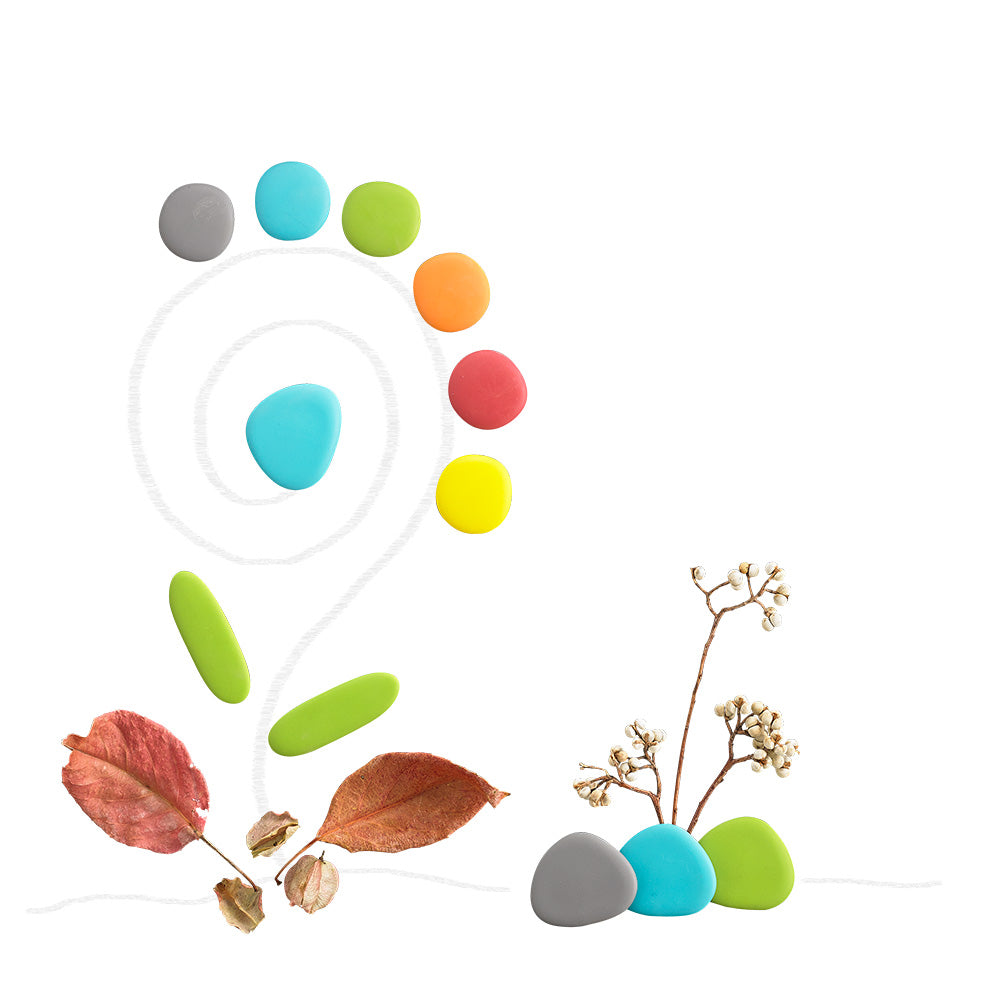 Edx Education – Junior Rainbow Pebbles® Earth Colors – Product Lifestyle Image