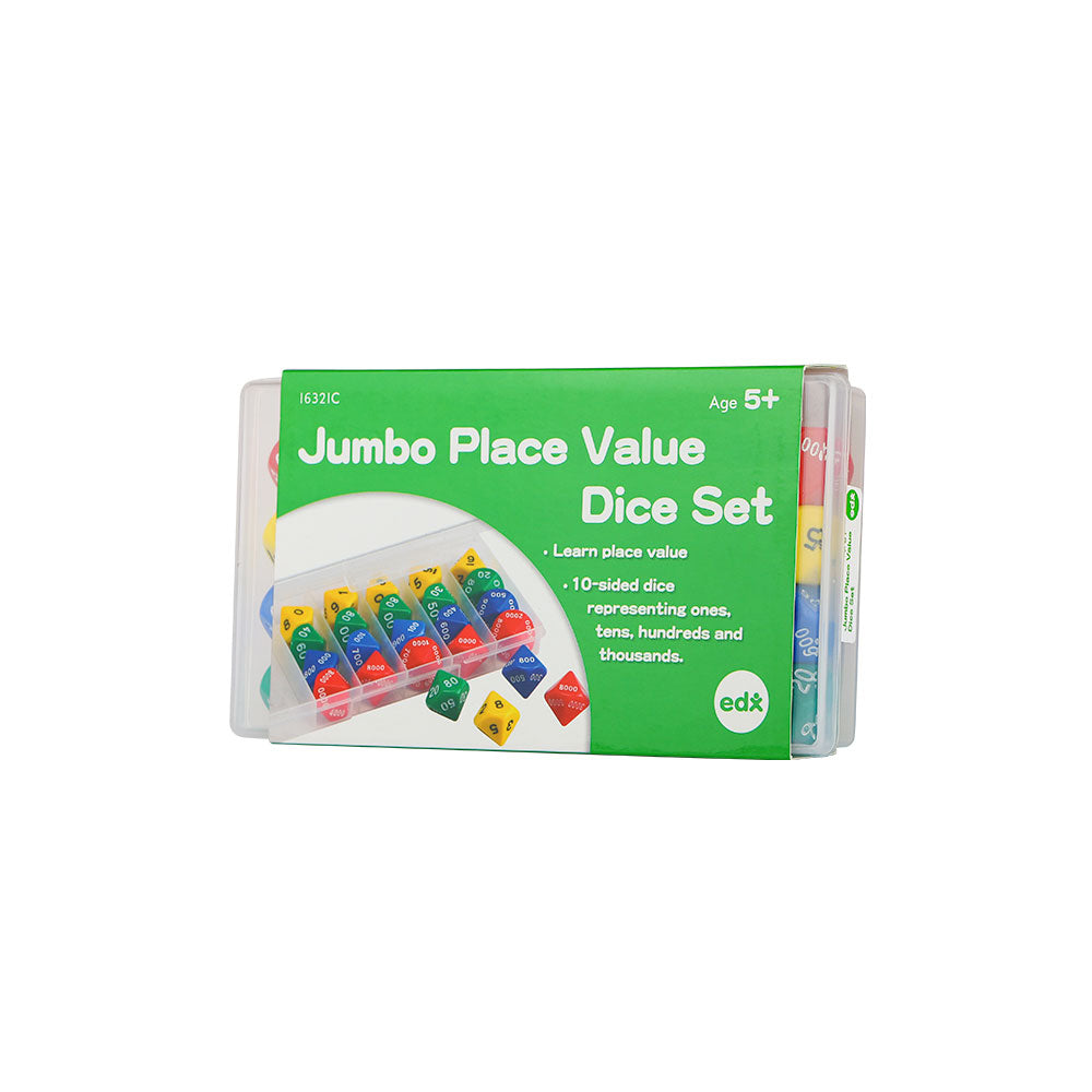 Edx Education – Jumbo Dice Classroom Set Place Value – Product Lifestyle Image