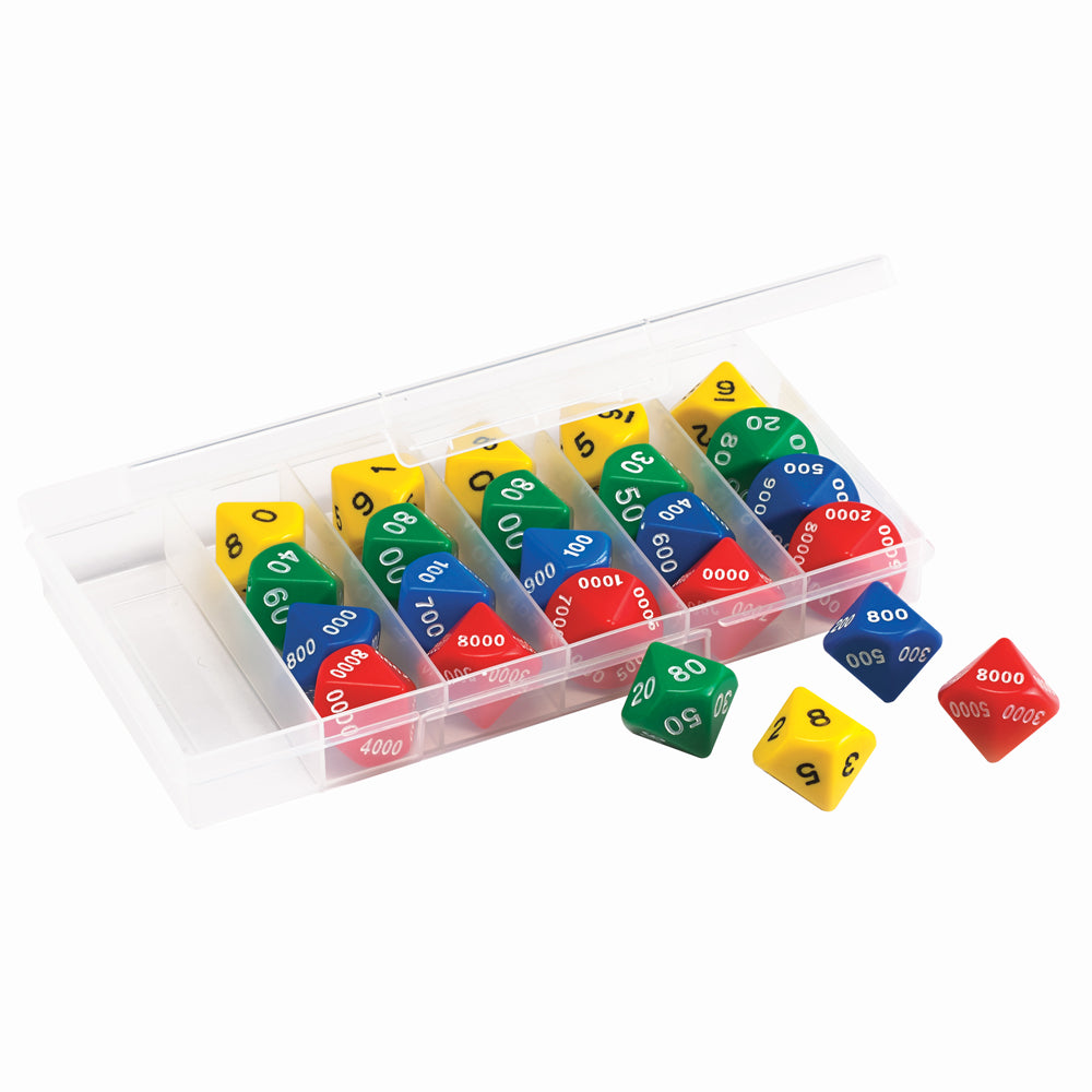 Edx Education – Jumbo Dice Classroom Set Place Value – Product Main Image