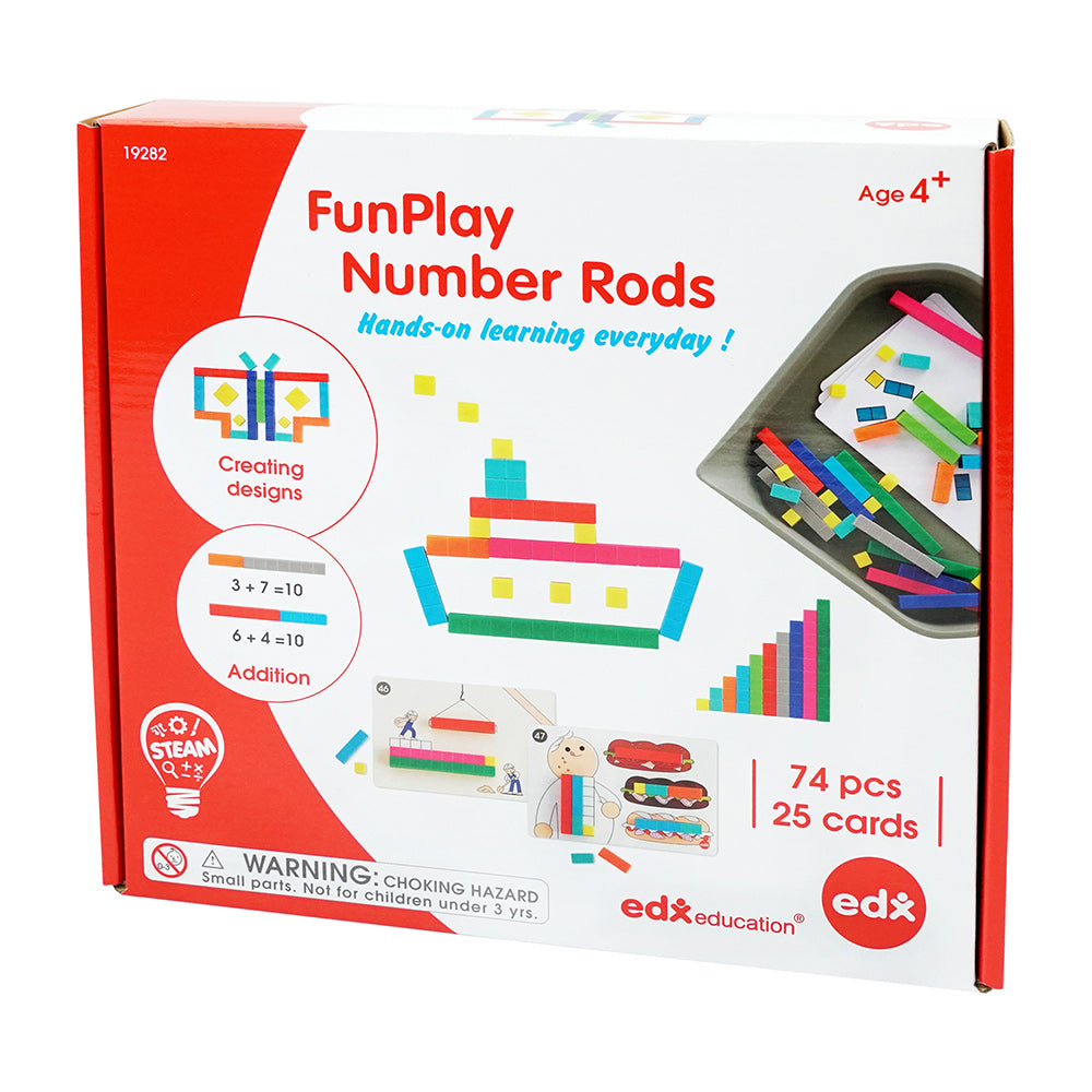 Edx Education – FunPlay Number Rods – Product Lifestyle Image