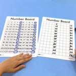 Edx Education – Plastic Dry Erase Boards Numbers 1-120 Grid – Product Lifestyle Image