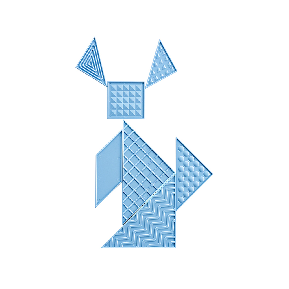 Tangram Rabbit Shape and Solution