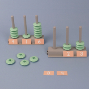 Numeracy Green-n-Learn Place valuce Abacus