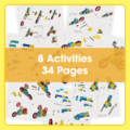 Edx Education Downloadable My Gears Transport Set Activity Booklet - 8 activities