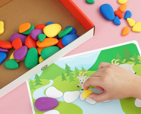 Edx Education Rainbow Pebbles Activity Set 13206