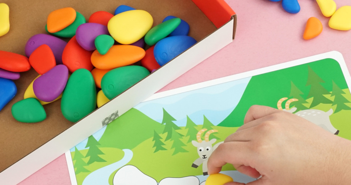 Edx Education Rainbow Pebbles Activity Set 13206